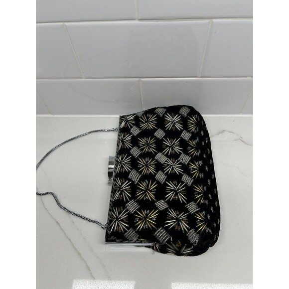 Vintage Black and Gold and silver Walborg Purse - Picture 6 of 10